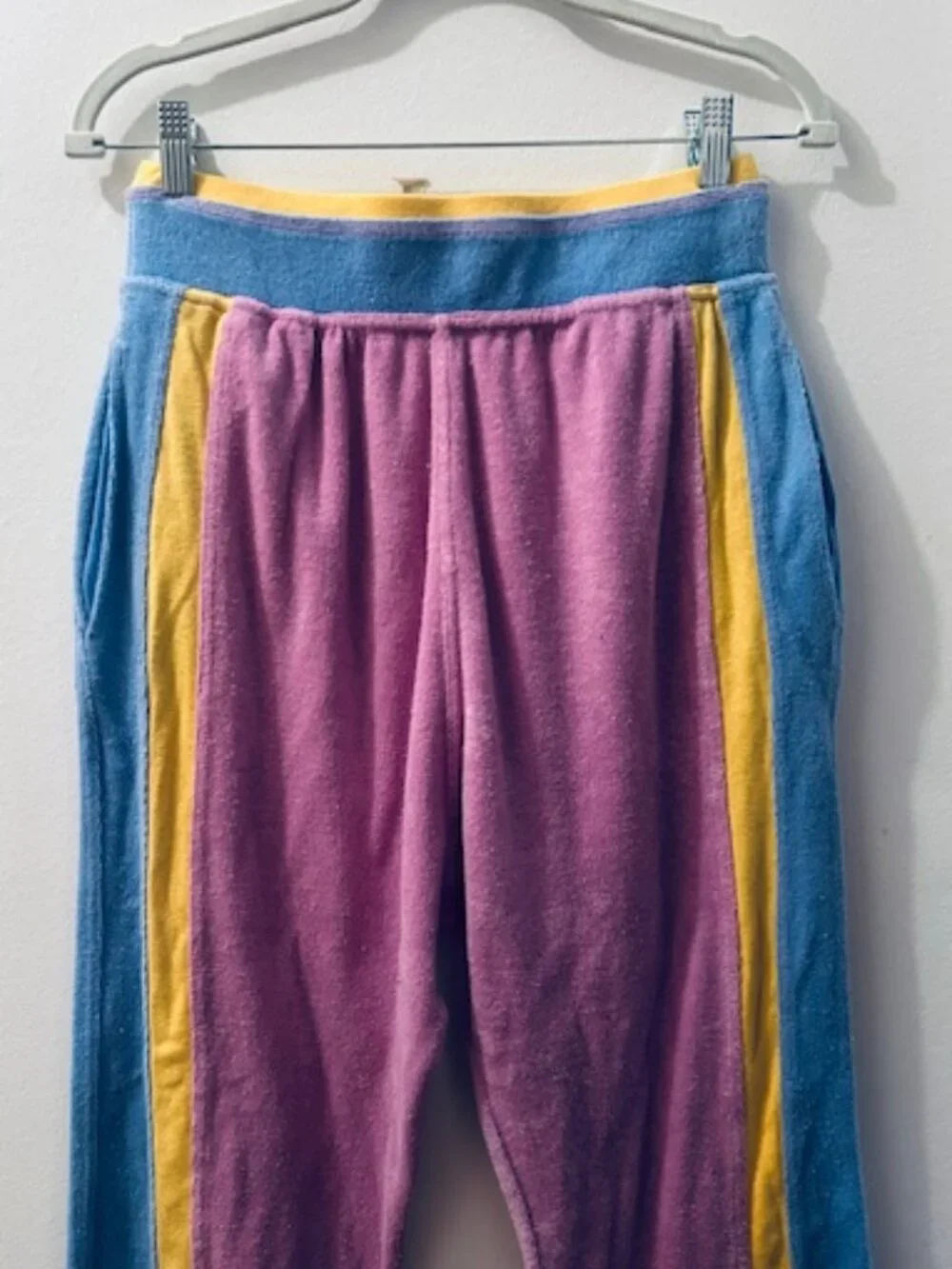 Free People Intimately Between The Lines Terry Lounge Color Block Lounge Pants - Picture 7 of 16